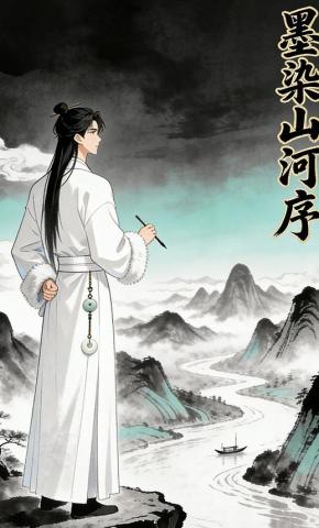 短剧《墨染山河序》海报