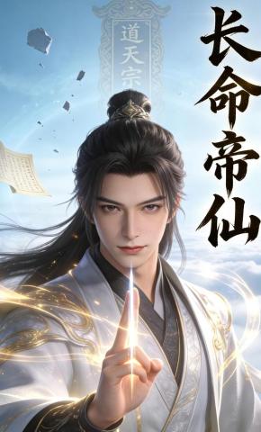 短剧《长命帝仙》海报