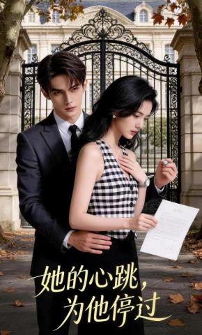 短剧《她的心跳，为他停过》海报