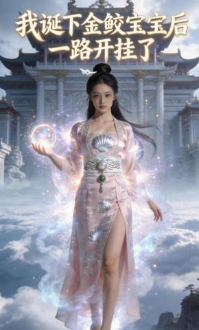 短剧《我诞下金鲛宝宝后一路开挂了》海报