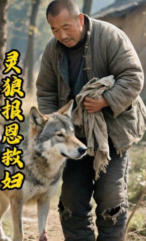 短剧《灵狼报恩救妇》海报