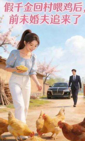 短剧《假千金回村喂鸡后，前未婚夫追来了》海报