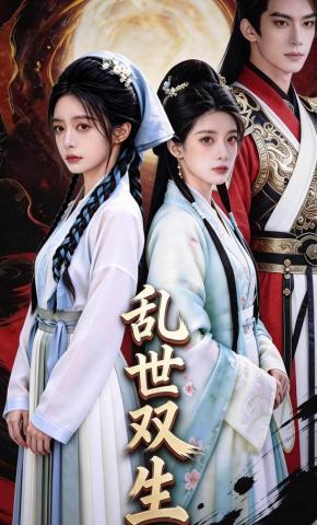 短剧《乱世双生》海报