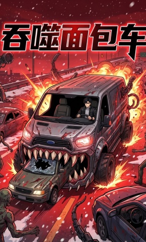 短剧《吞噬面包车》海报