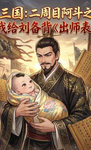 短剧《三国：二周目阿斗之我给刘备背出师表》海报