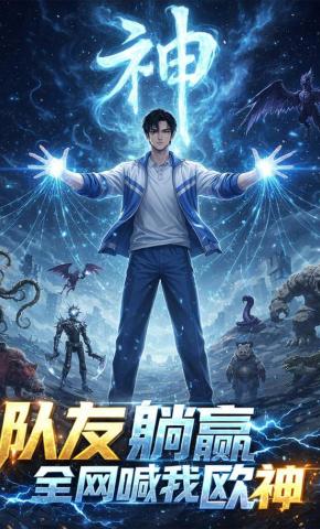 短剧《队友躺赢，全网喊我欧神》海报