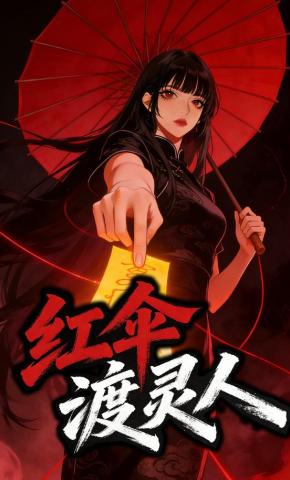 短剧《红伞渡灵人》海报