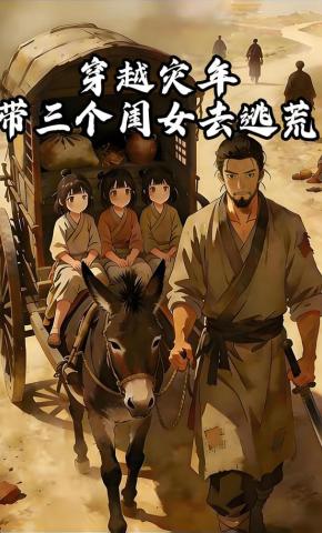 短剧《穿越灾年，带三个闺女去逃荒》海报