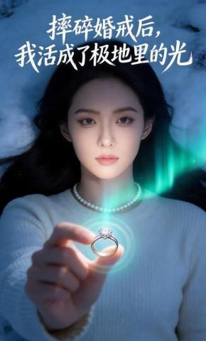 短剧《摔碎婚戒后，我活成了极地里的光》海报