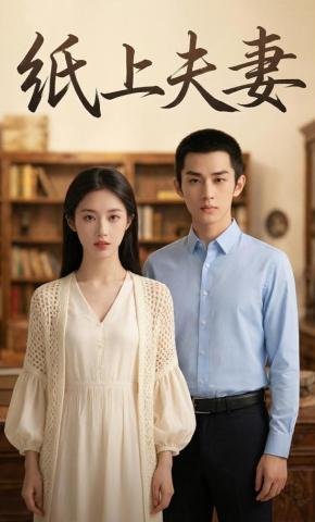 短剧《纸上夫妻》海报