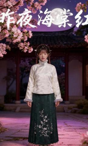 短剧《昨夜海棠红》海报