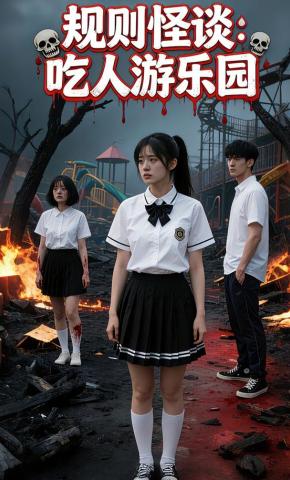 短剧《规则怪谈：吃人游乐园》海报