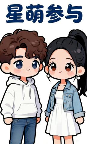 短剧《星萌参与》海报