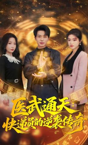 短剧《医武通天：快递员的逆袭传奇》海报