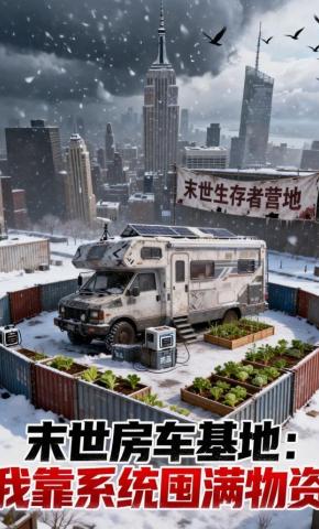 短剧末世房车基地：我靠系统囤满物资海报