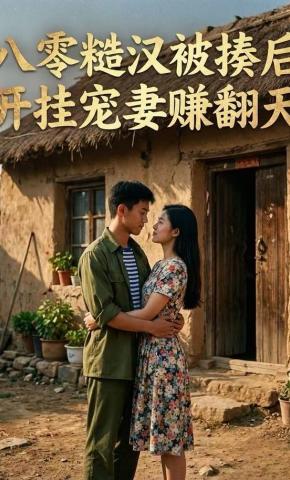 短剧《八零糙汉被揍后，开挂宠妻赚翻天》海报