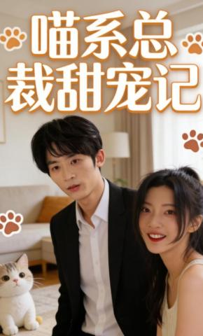 短剧《喵系总裁甜宠记》海报
