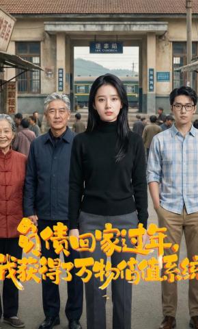 短剧《负债回家过年，我获得了万物估值系统》海报