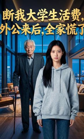 短剧《断我大学生活费，外公来后，全家慌了》海报