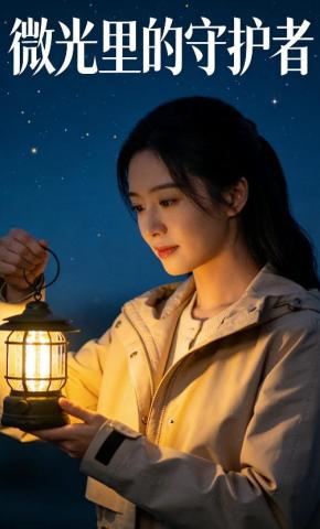 短剧《微光里的守护者》海报