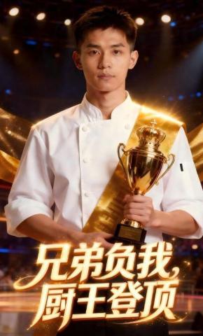 短剧《兄弟负我，厨王登顶》海报