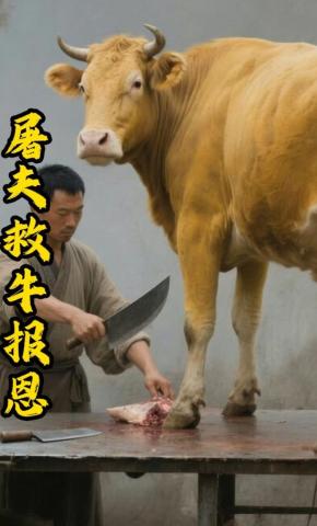 短剧《屠夫救牛报恩》海报