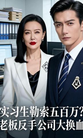 短剧《实习生勒索五百万？老板反手公司大换血》海报