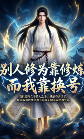短剧《别人修为靠修炼，而我靠换号》海报