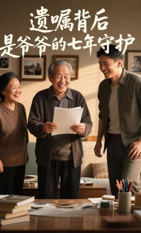 短剧《遗嘱背后，是爷爷的七年守护》海报