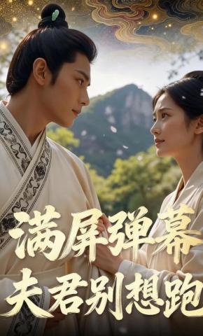 短剧《满屏弹幕，夫君别想跑》海报