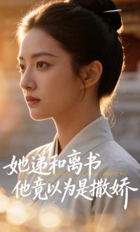 短剧《她递和离书他竟以为是撒娇》海报