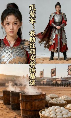 短剧《饥荒年：我助红颜女将搞基建》海报