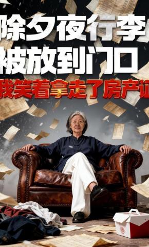 短剧《除夕夜行李被放到门口，我笑着拿走了房产证》海报