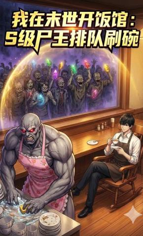 短剧《我在末世开饭馆：S级尸王排队刷碗》海报