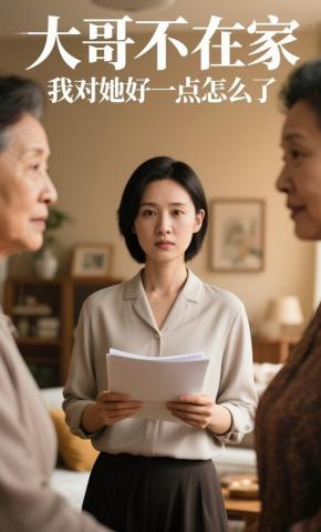 短剧《大哥不在家，我对她好一点怎么了》海报