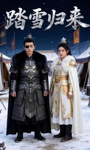 短剧《踏雪归来》海报