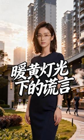 短剧《暖黄灯光下的谎言》海报