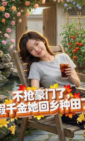 短剧《不抢豪门了，假千金她回乡种田了》海报