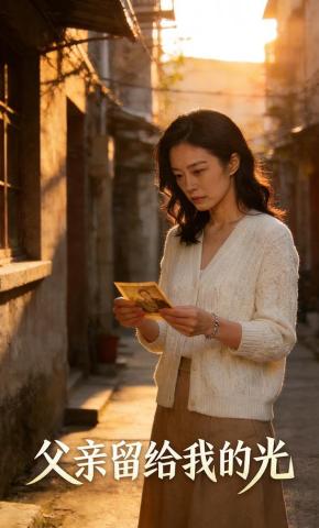 短剧《父亲留给我的光》海报