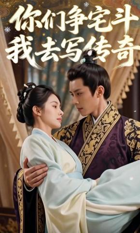 短剧《你们争宅斗，我去写传奇》海报