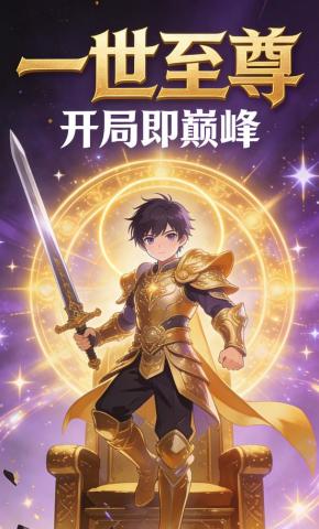 短剧《一世至尊，开局即巅峰》海报