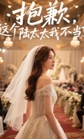 短剧《抱歉，这个陆太太我不当了》海报