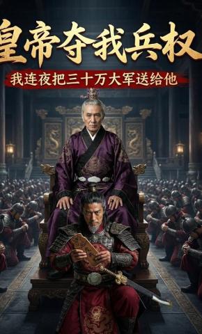 短剧《皇帝夺我兵权，我连夜把三十万大军送给他》海报