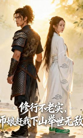 短剧《修行不老实，师娘赶我下山举世无敌》海报