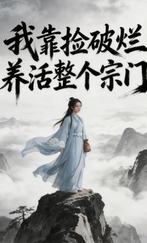 短剧《我靠捡破烂养活整个宗门》海报