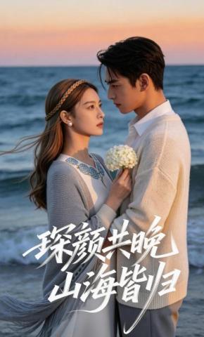 短剧《琛颜共晚，山海皆归》海报