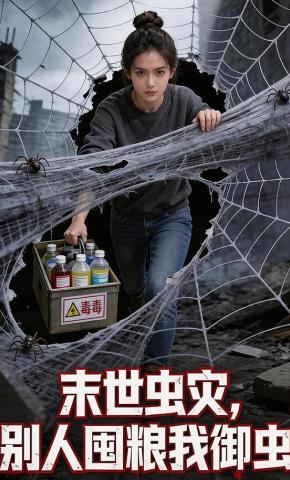 短剧《末世虫灾，别人囤粮我御虫》海报