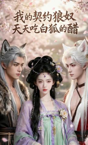 短剧《我的契约狼奴天天吃白狐的醋》海报