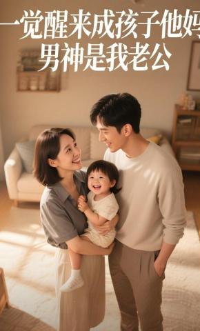 短剧《一觉醒来成孩子他妈，男神是我老公》海报