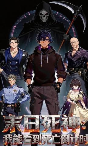 短剧《末日死神：我能看到死亡倒计时》海报